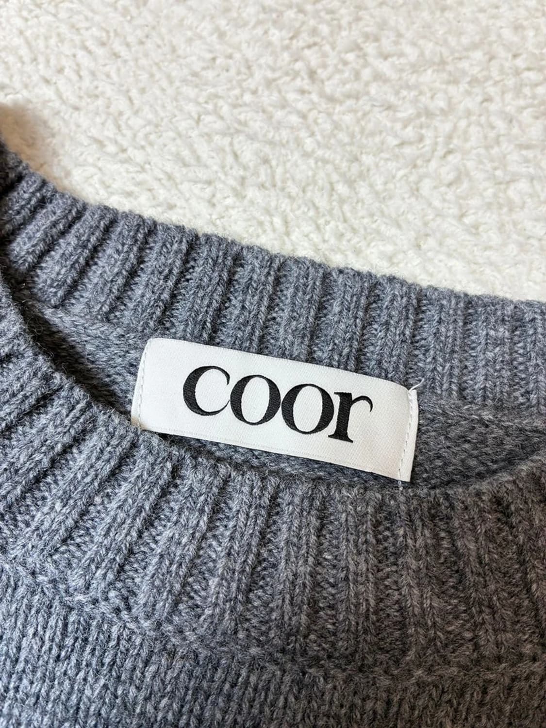 쿠어 COOR 25FW 울 크롭 크루넥 스웨터 PN7350 상품이미지6