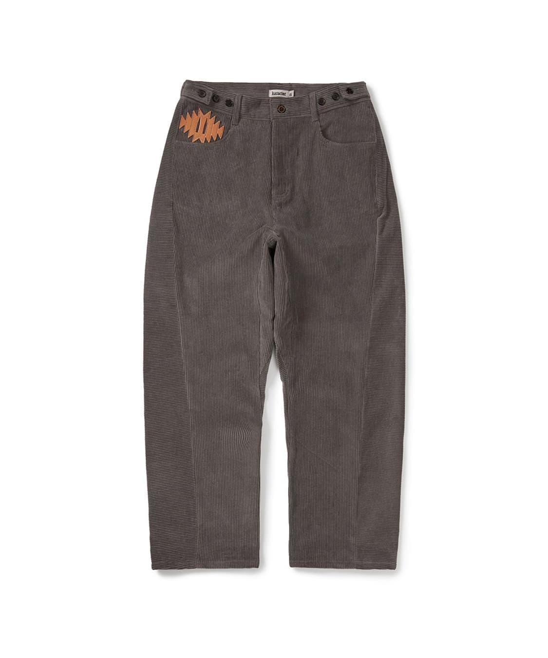 카락터 Wonky corduroy pants / Dusty gray 상품이미지1