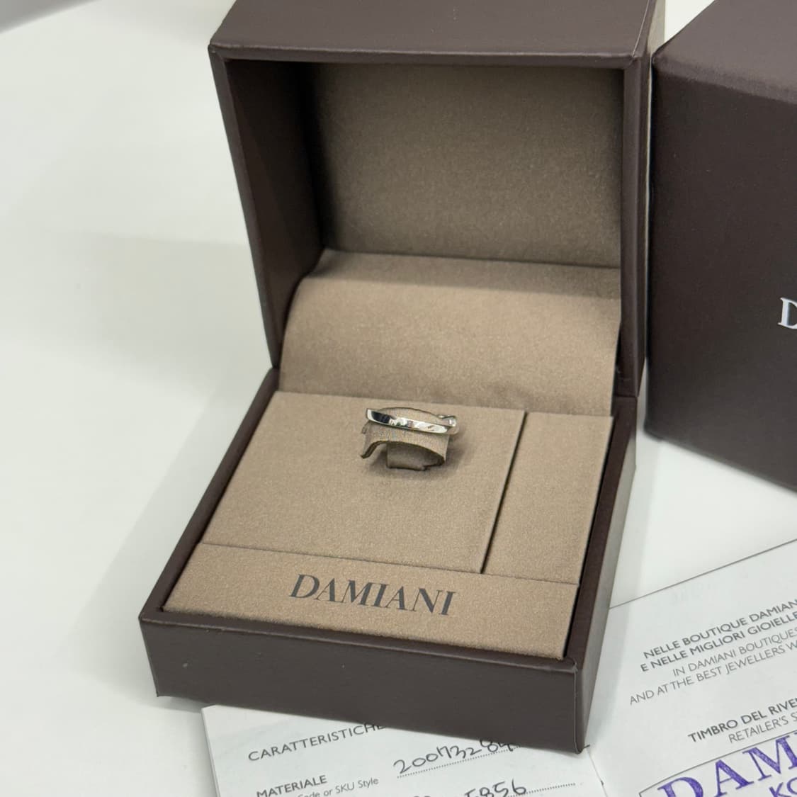 [9호] 다미아니 화이트 골드 다이아 링 - 20073284 상품이미지5