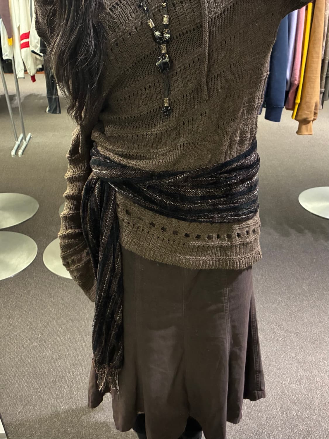 Japanese vintage 줄무늬 머플러 상품이미지1
