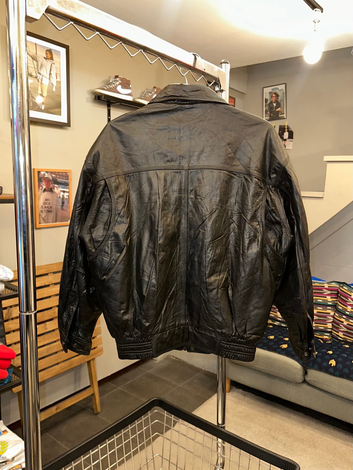 90’s Play Boy genuine leather bomber JK 상품이미지9