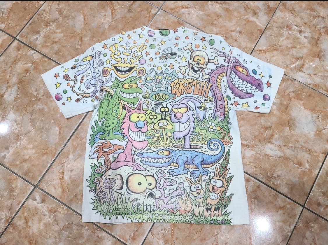 90년대 GIANT 조이마스 에어로스미스 빈티지티셔츠 상품이미지5