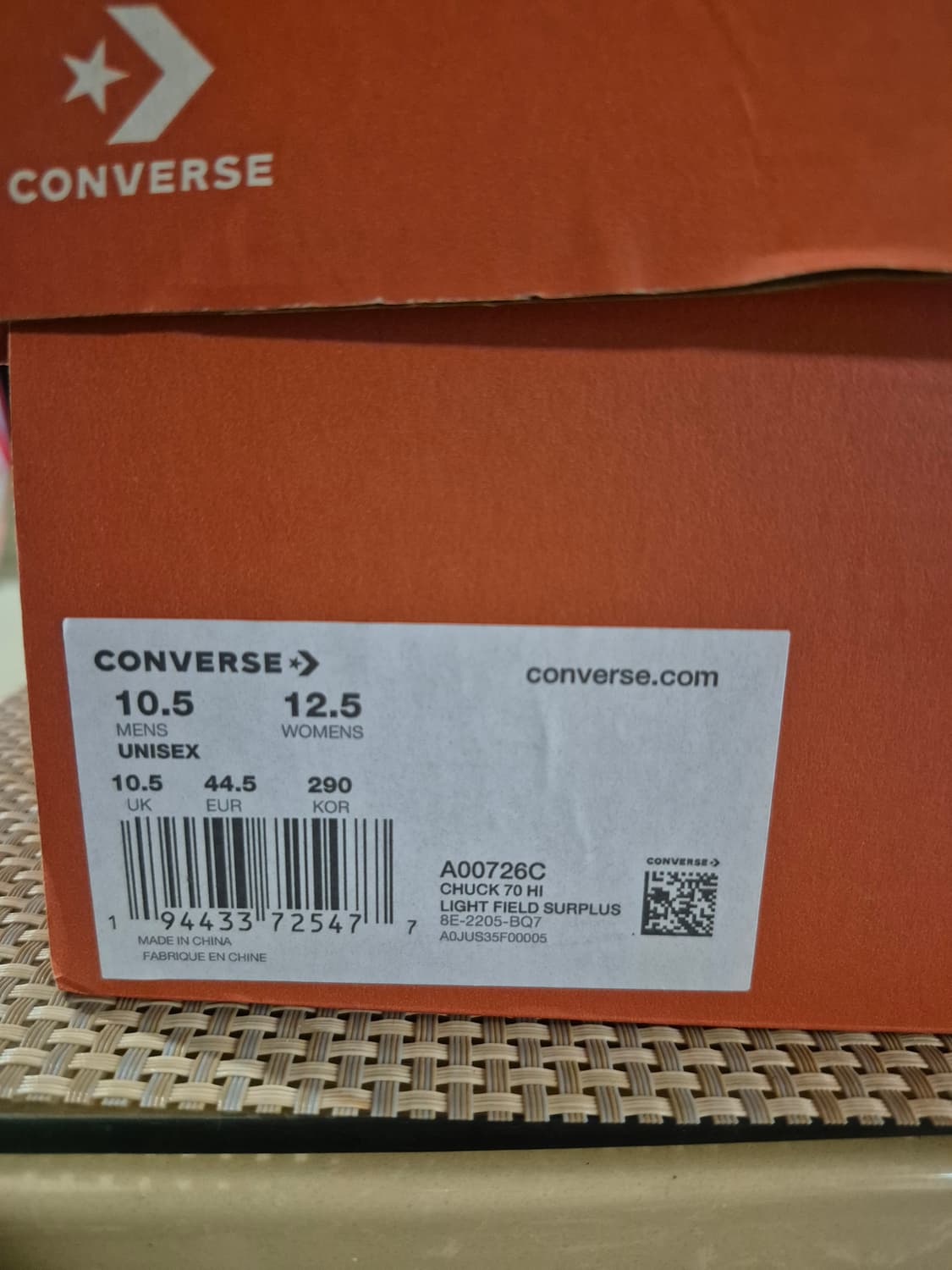 컨버스 척70 척테일러  데저트 리제너레이션  라이트 필드 상품이미지6