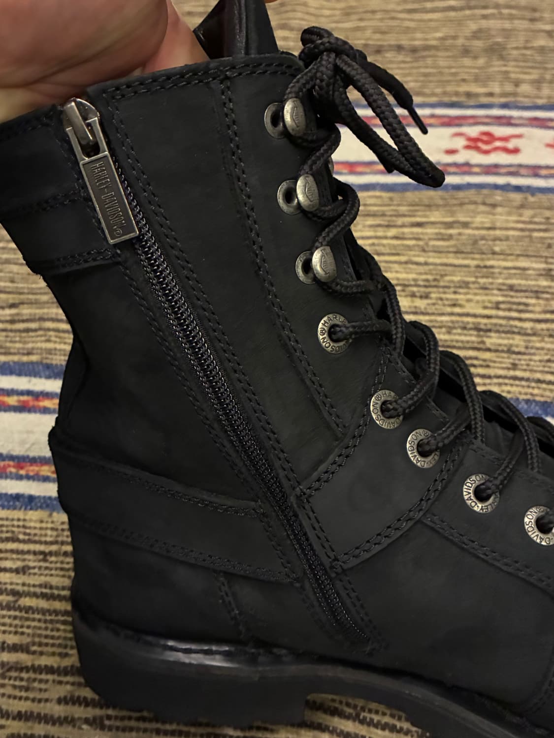 (290~295)할리데이비슨 찰스 모터사이클 지퍼 부츠 워커 상품이미지6