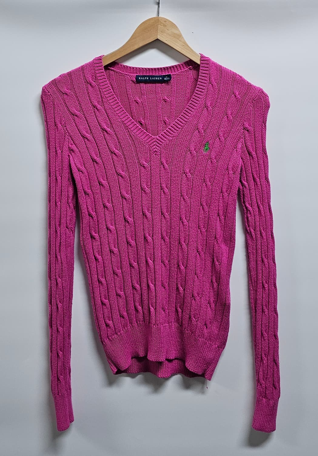 폴로 랄프로렌 핑크 케이블 니트 XS 55 상품이미지1