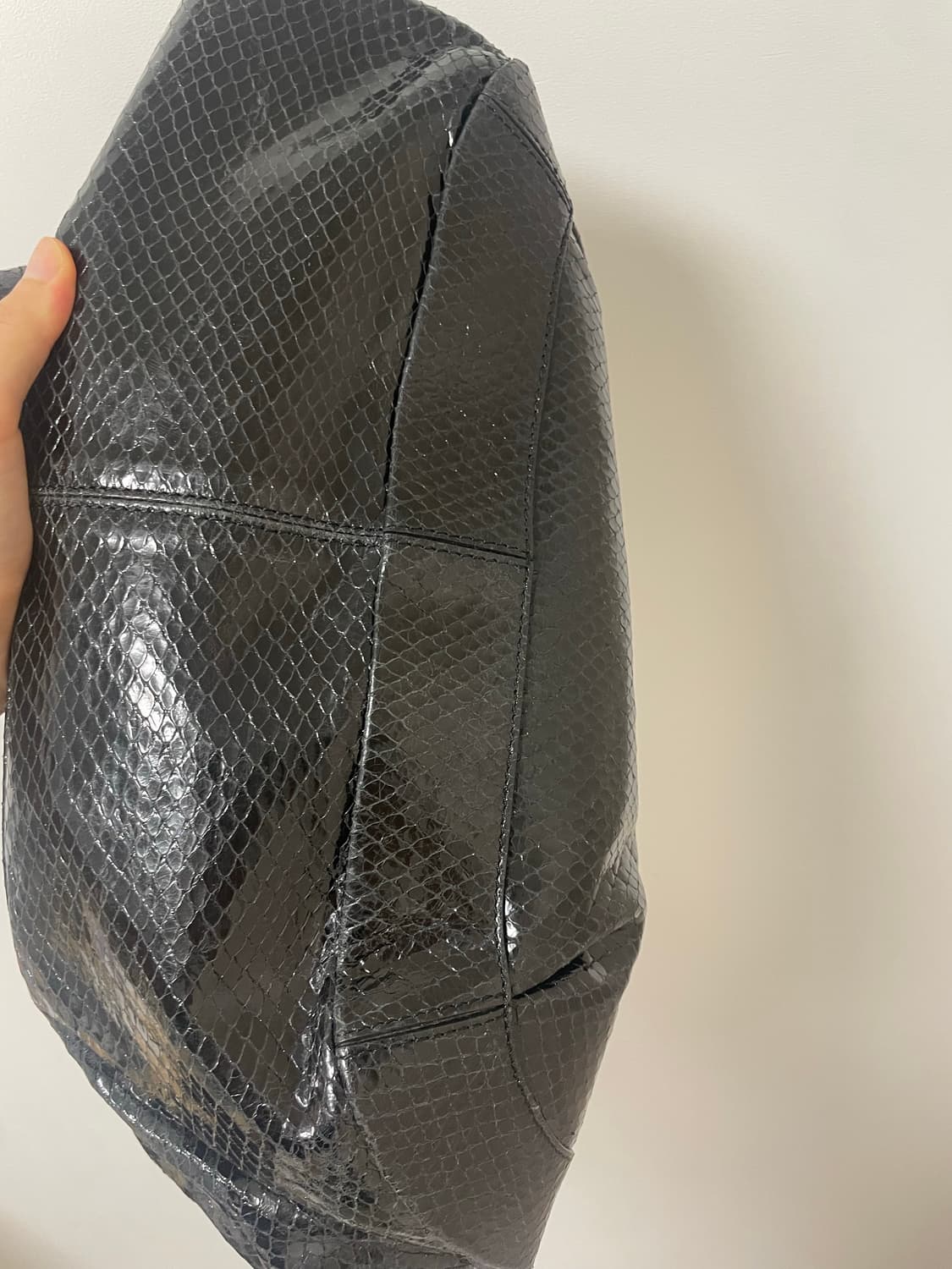 셀린느 블랙 파이톤 토트백 celine tote bag 상품이미지4