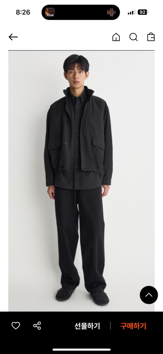 포터리 하이넥 자켓 상품이미지3