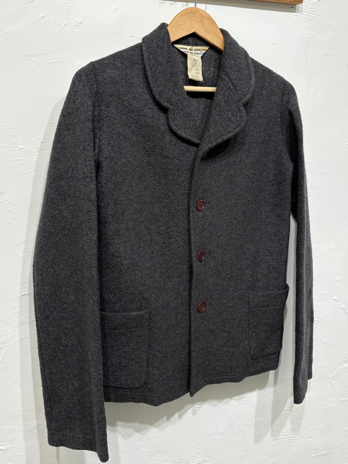 Comme des Garcons 꼼데가르송 그레이 하프 코트 상품이미지1
