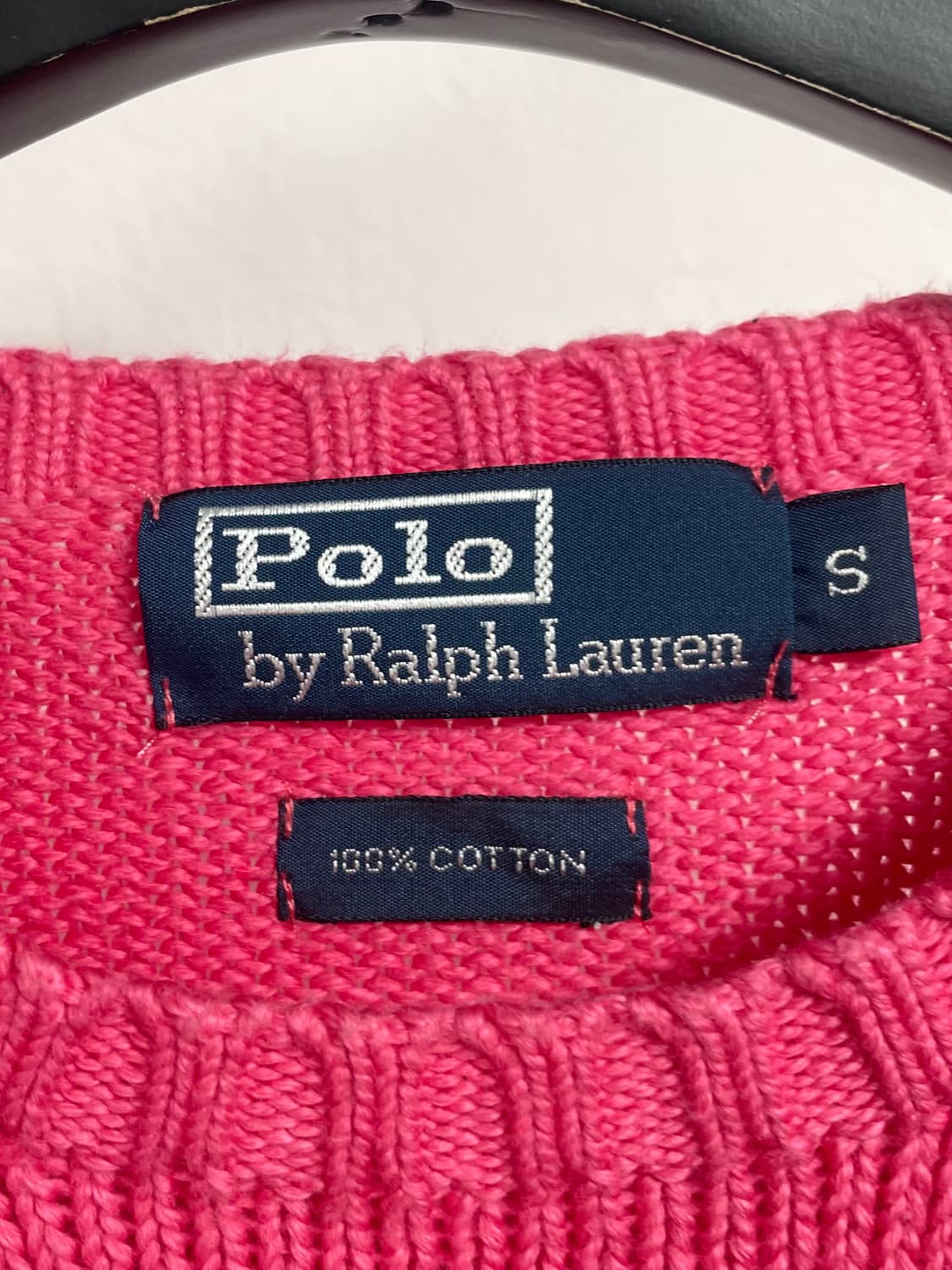  폴로 랄프로렌 핑크 라운드 니트 (on.542) 상품이미지5