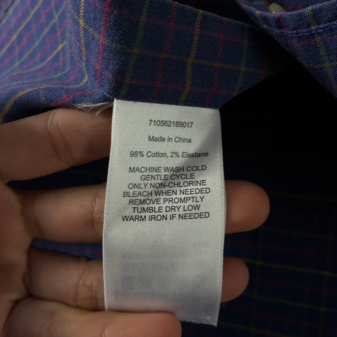 Polo  폴로 랄프로렌 자수 코튼 네이비 체크 셔츠  상품이미지5