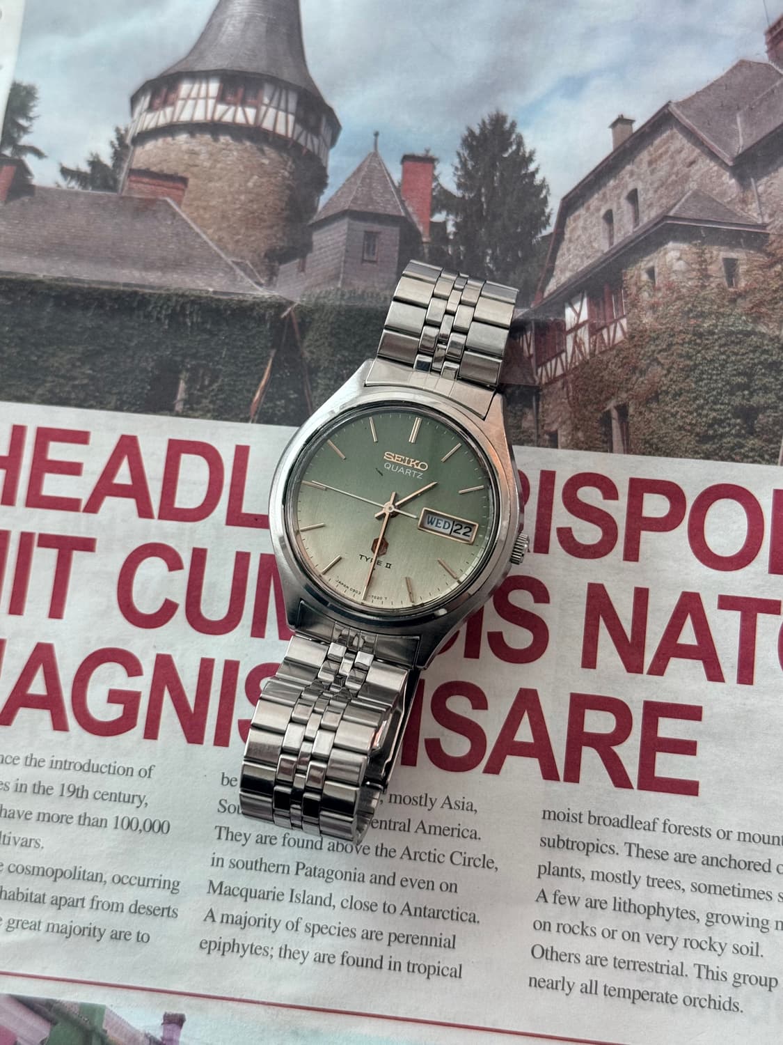 Seiko 세이코 Quartz Type II 그린 그라데이션  상품이미지2
