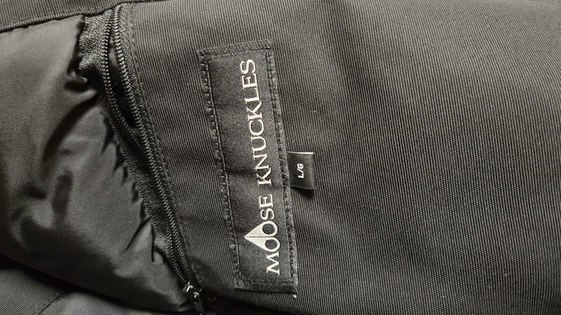 (정품)무스너클 스틸링 패딩 L 블랙 화이트퍼 신품급 컨디션! 교신O 상품이미지5