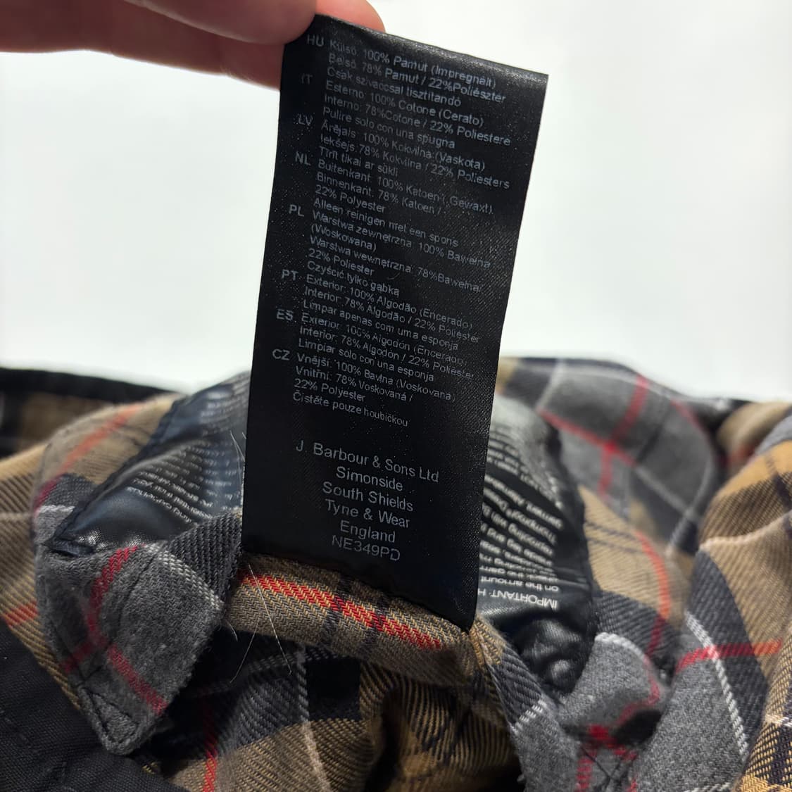 바버 인터네셔널 포켓 블랙 왁스 버튼 자켓 D367 상품이미지10