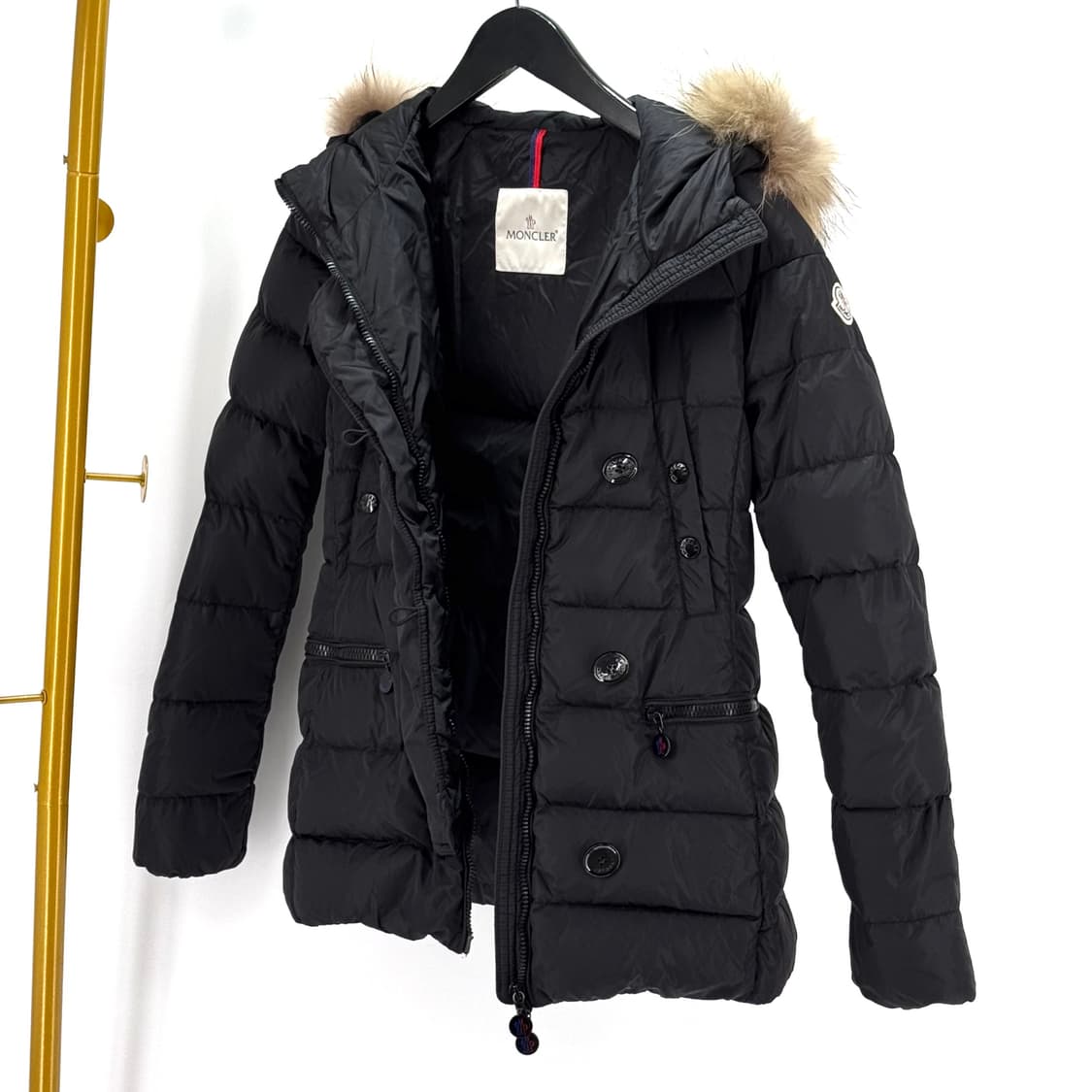 [0사이즈] 몽클레어 제네 여성 벨트 패딩 블랙 상품이미지6