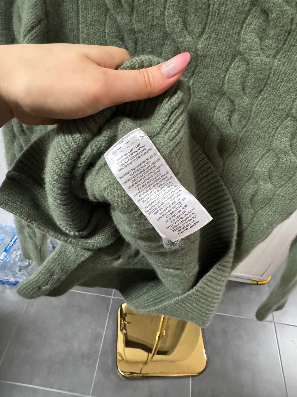 폴로 랄프로렌 꽈배기 가디건 xs 상품이미지4