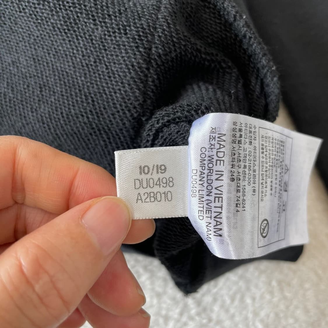 M 아디다스 블랙 후드티 95 상품이미지7