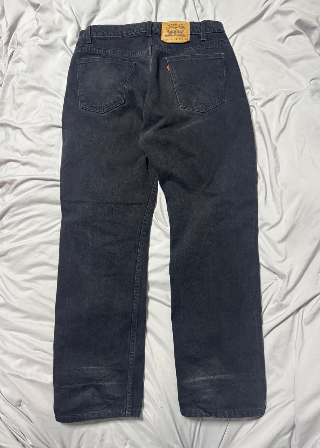 90’s 리바이스 505 오렌지탭 흑청 36x30 상품이미지2