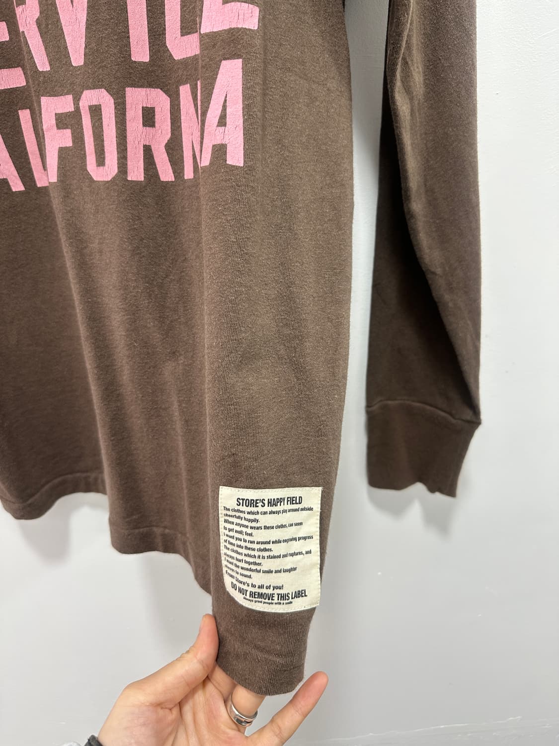 Stores USA lettering printing sleeve  상품이미지5