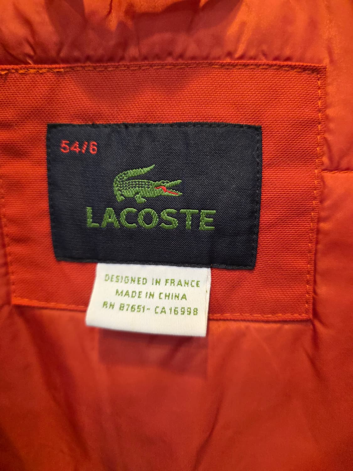 라코스테 주황컬러 윈드브레이커조끼 상품이미지7