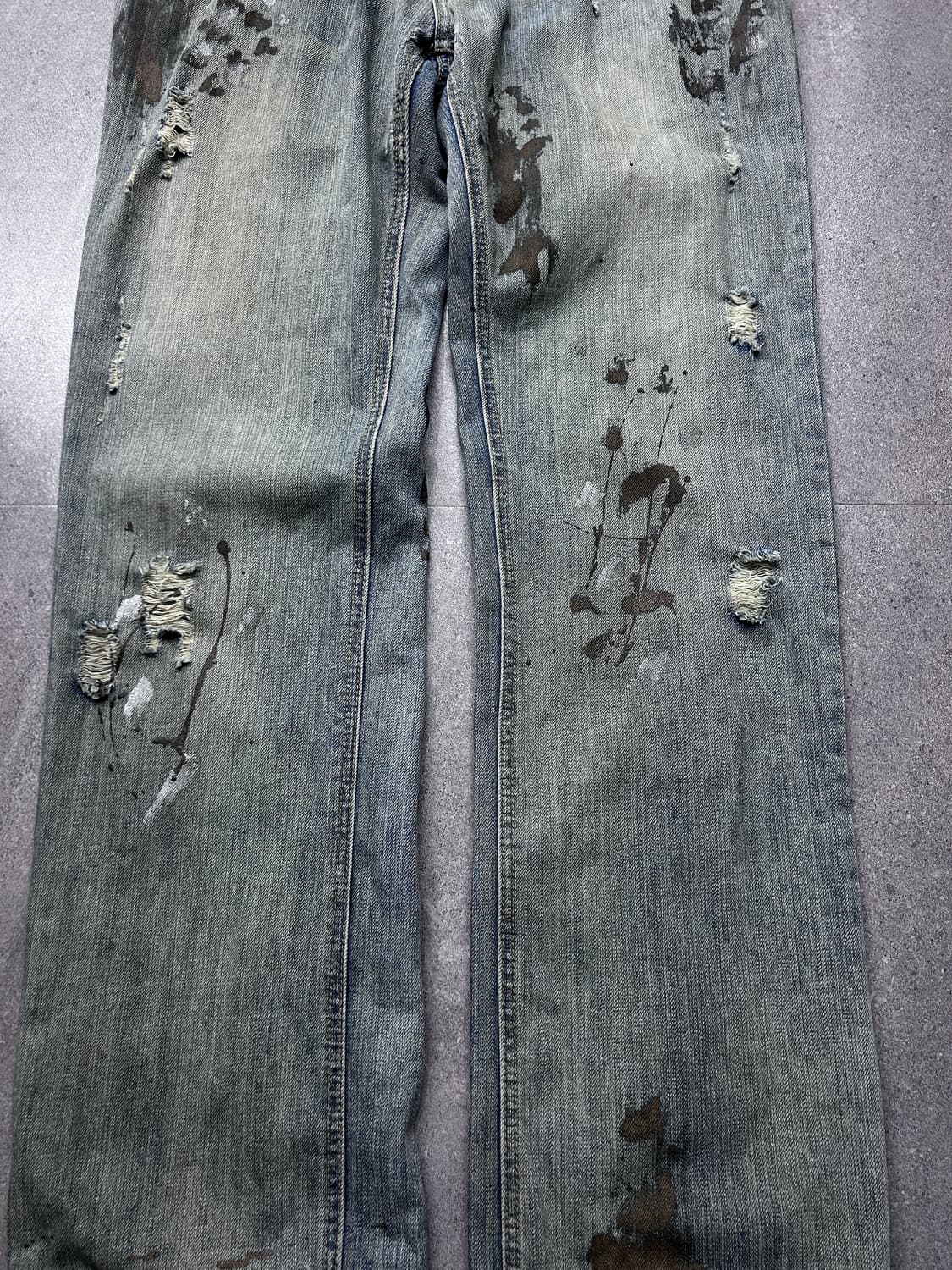 돌체앤가바나 더티 페인팅 워싱 데님 상품이미지5