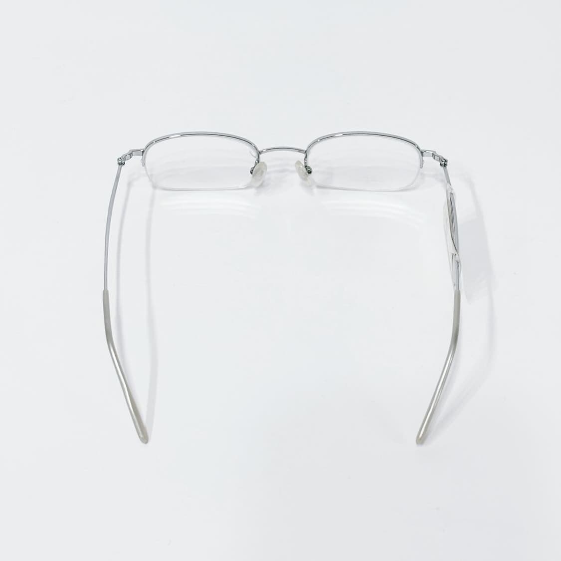 ELMO 실버 스퀘어 반무테 데드스탁 빈티지안경 상품이미지4