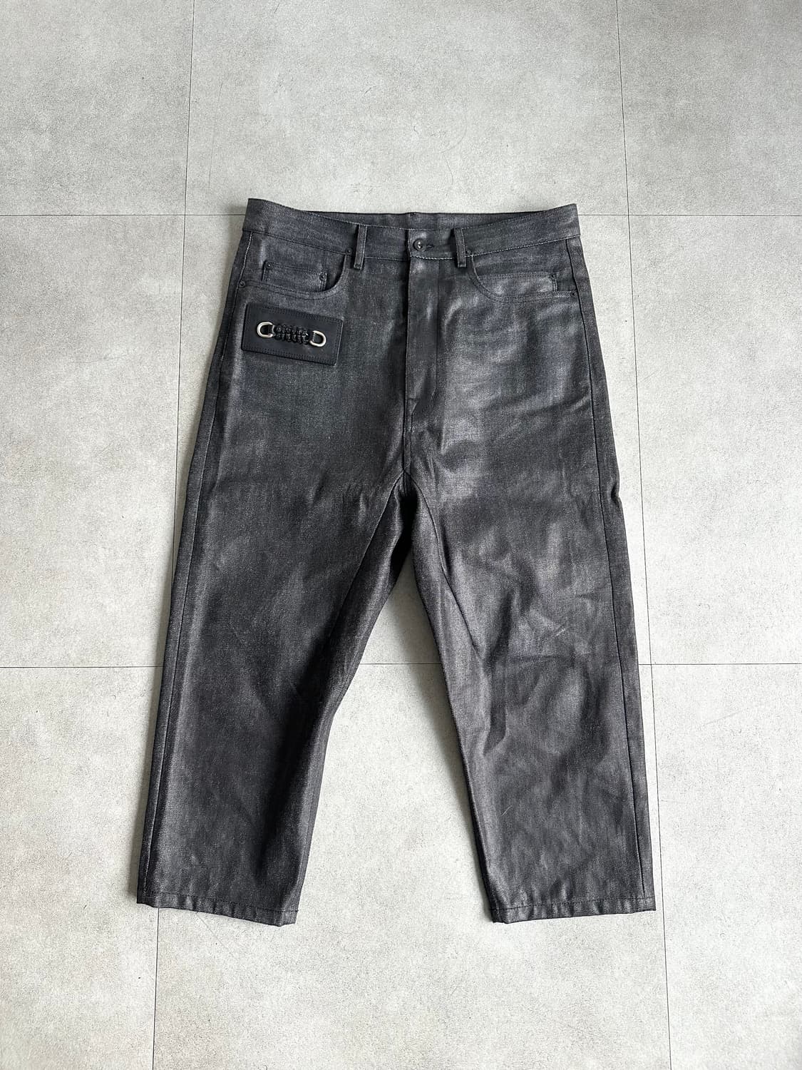 릭오웬스 아카이브 키링 왁스코팅 새깅팬츠 상품이미지5