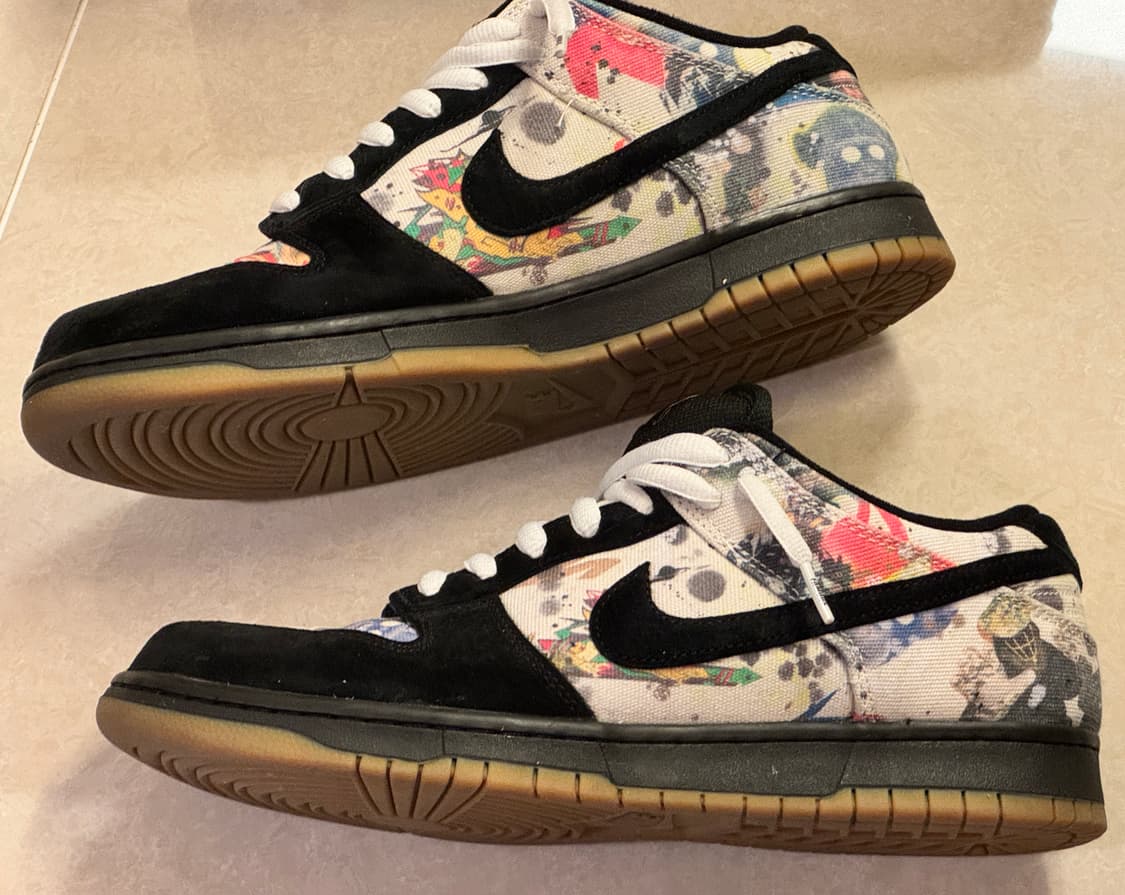 (290) 슈프림 x 나이키SB 덩크 로우 라멜지 블랙 상품이미지6