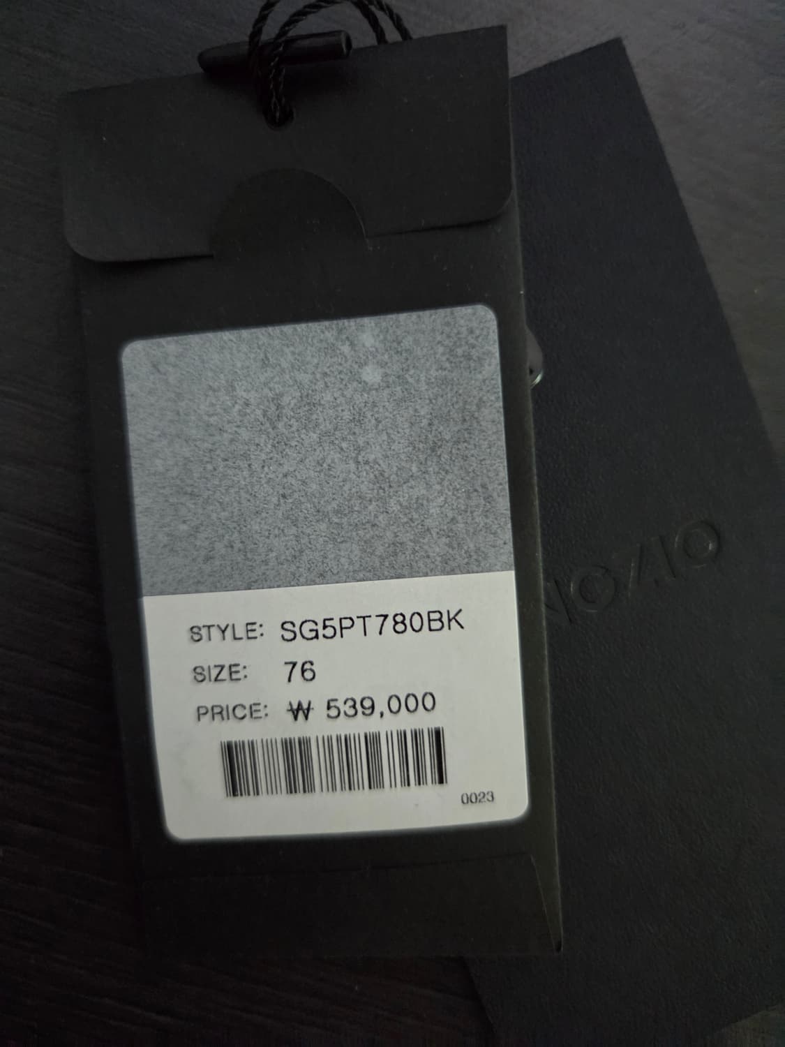 송지오 컬렉션 언더다트 한복 팬츠 블랙 (SG5PT780 상품이미지7