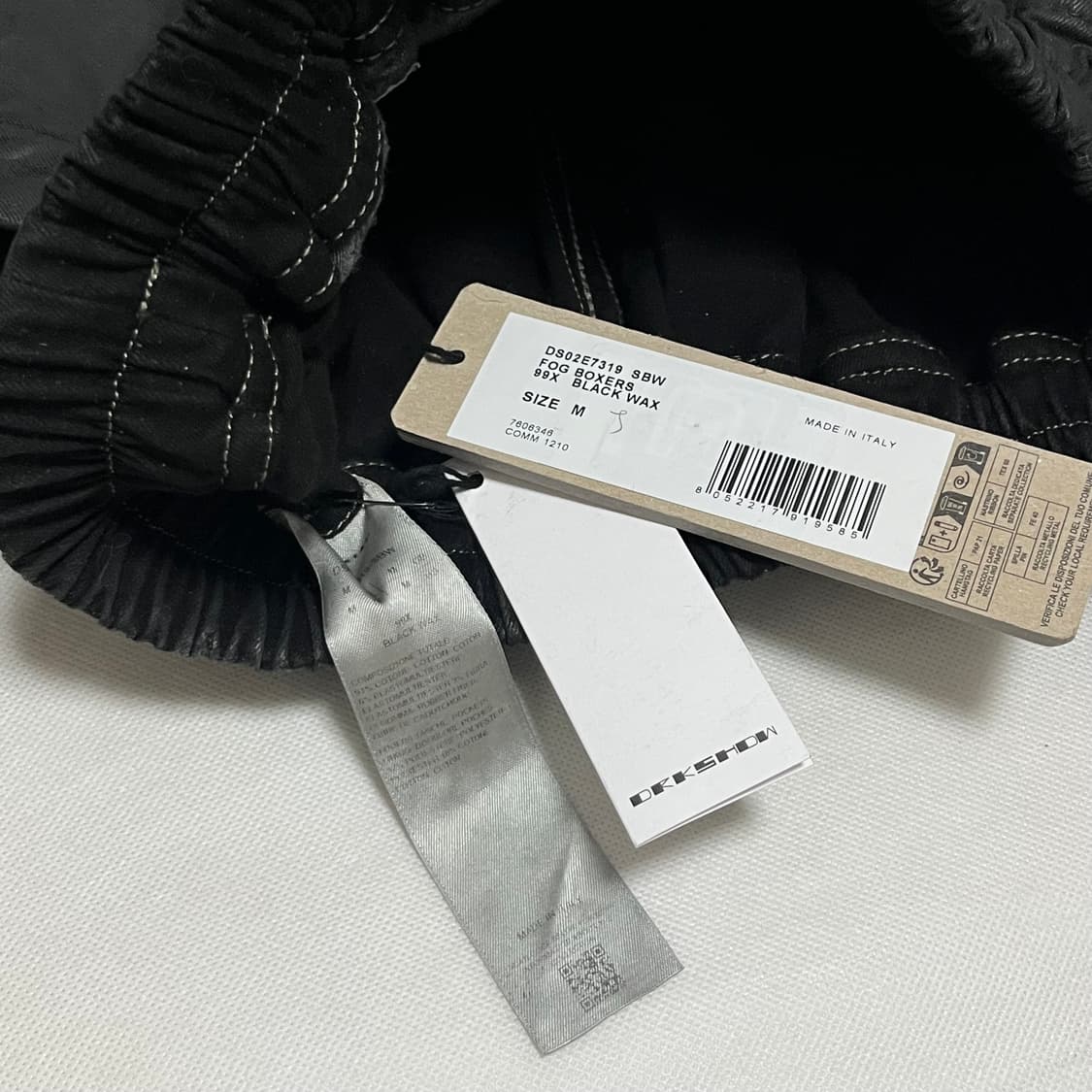 [M]릭오웬스 다크쉐도우 Fog 복서 쇼츠/블랙 왁스 상품이미지5