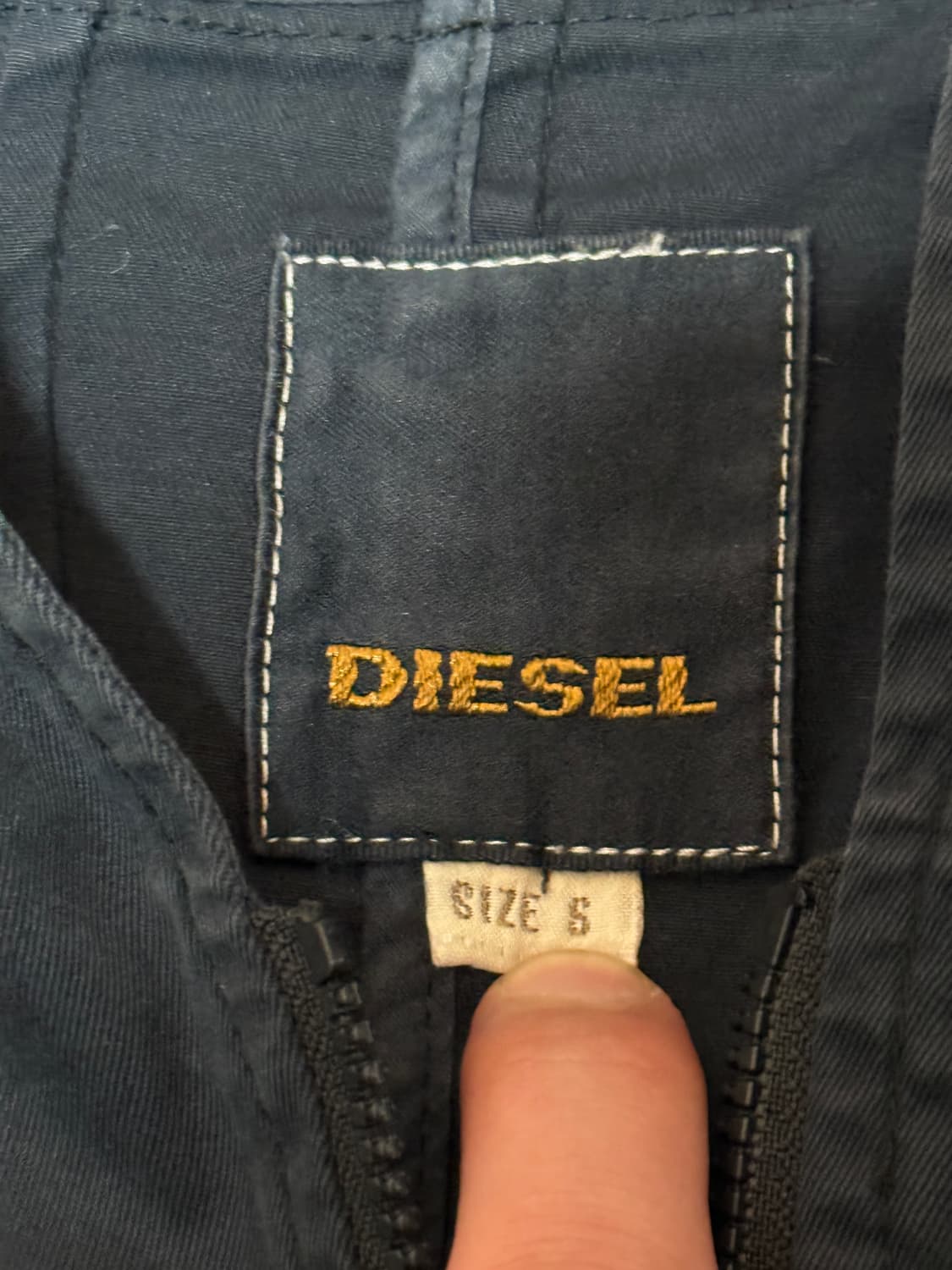 디젤 레이스업 왕후드 집업 상품이미지3