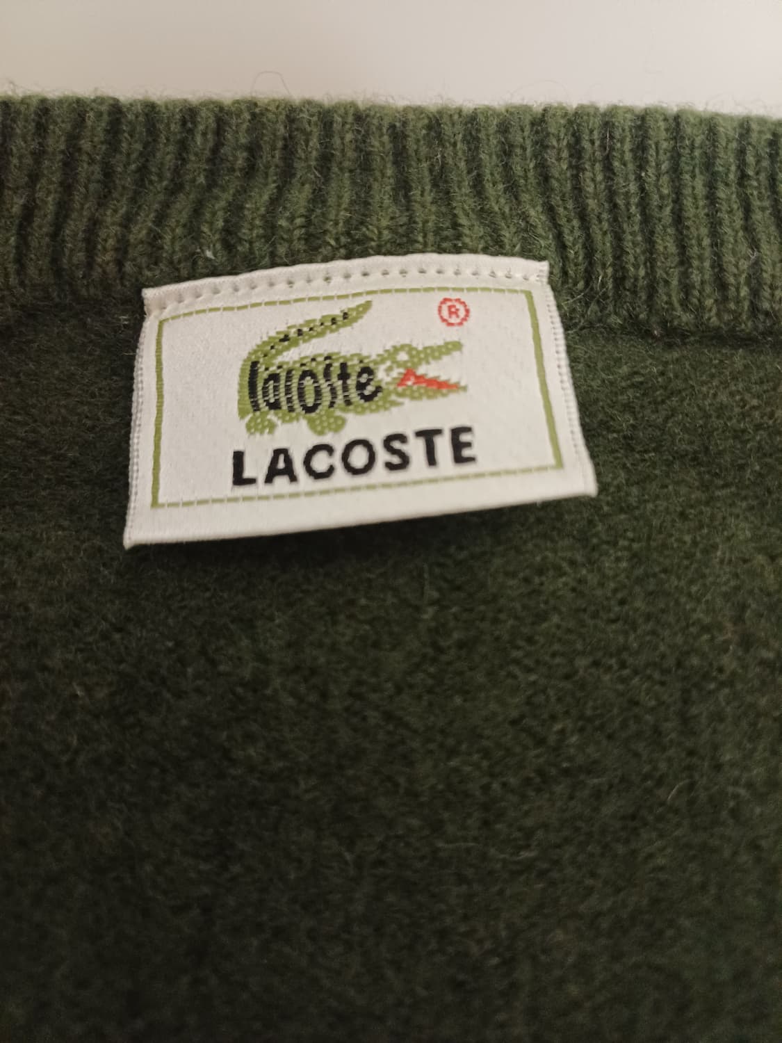 (희귀/Japan) 라코스테 아가일 울 100% 브이넥 니트 상품이미지6