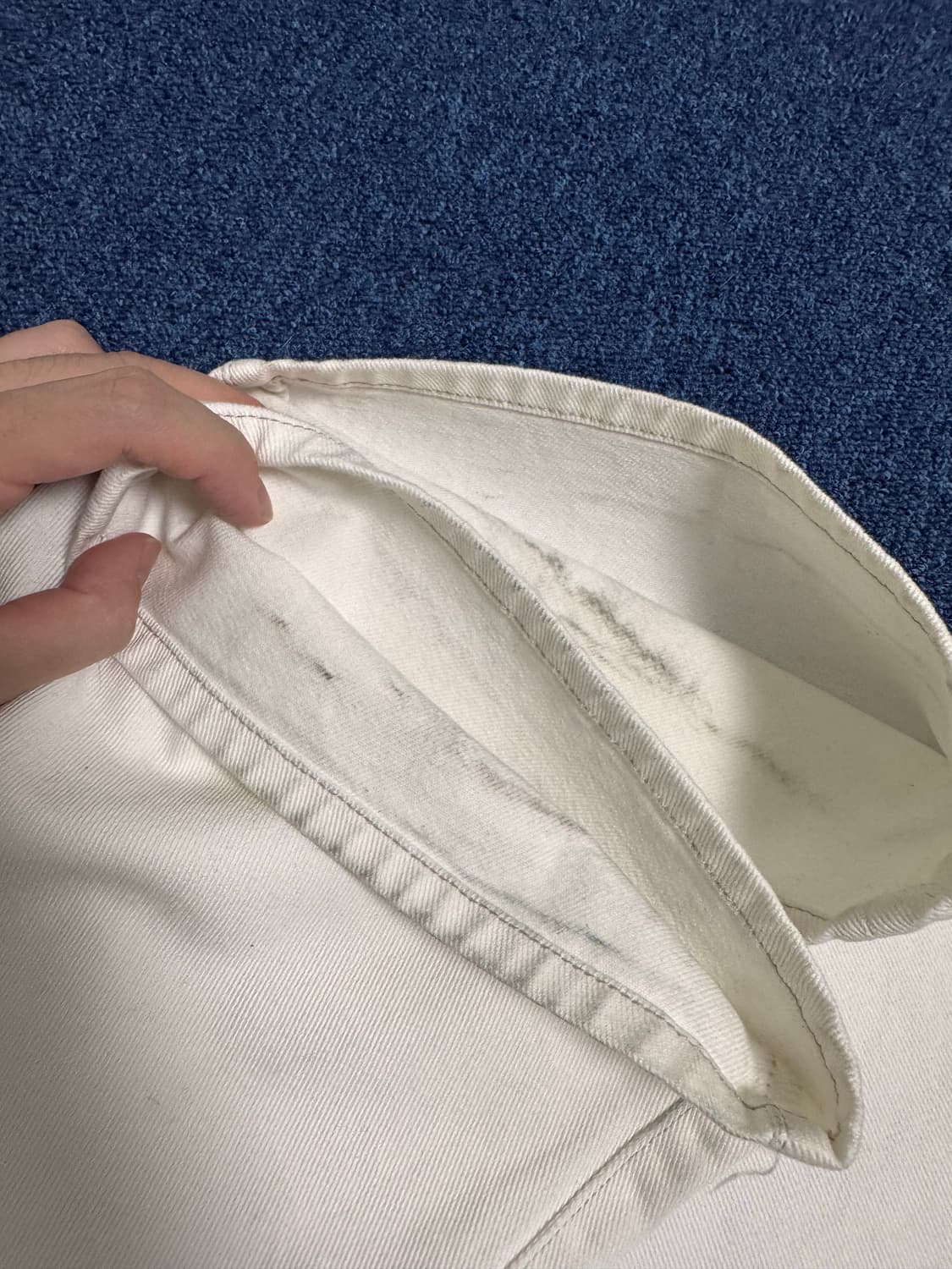 제니착용)마르지엘라 콘트라스트 데님 화이트버전 상품이미지5