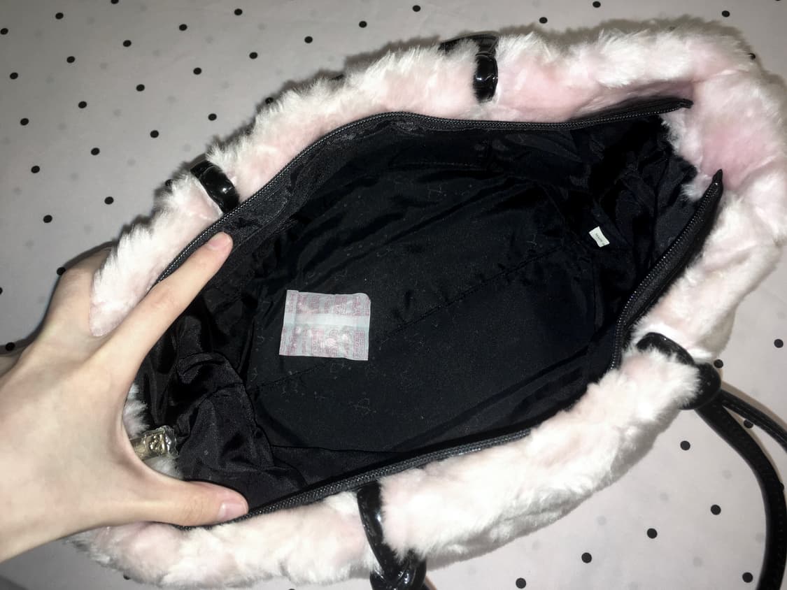 P&D 핑키앤다이안 빅로고 핑크 퍼 숄더백 히메갸루 블랙 대장템 오네갸루 상품이미지8