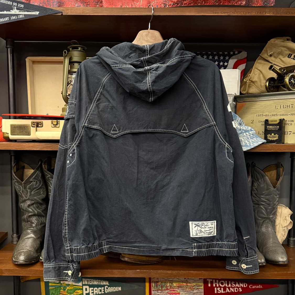 90s 폴로 랄프로렌 라이더 후드 포니로고 베이포트 스윙탑 자켓 N647 상품이미지7