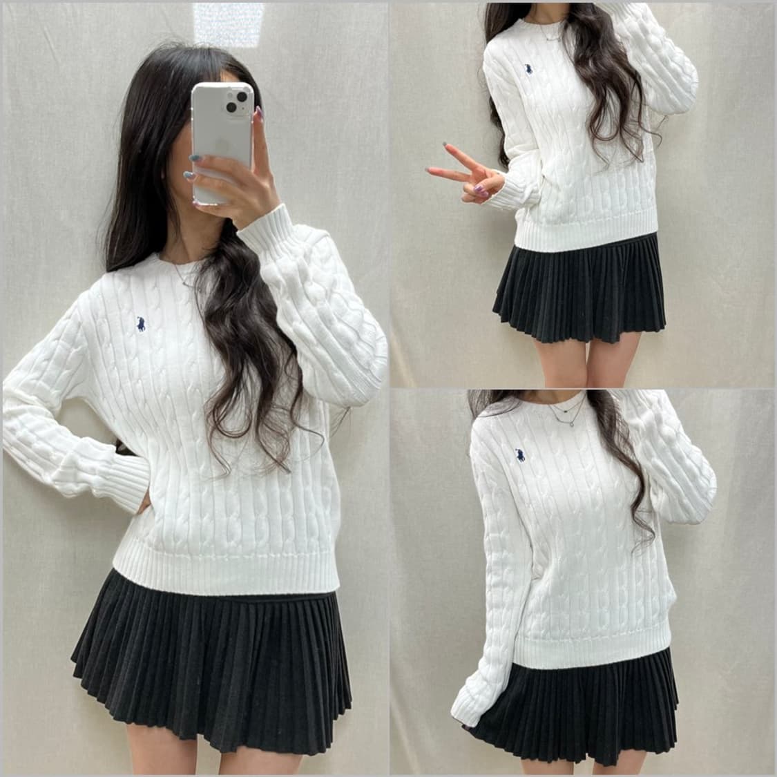 폴로 랄프 로렌 꽈배기 니트/#3547 상품이미지1