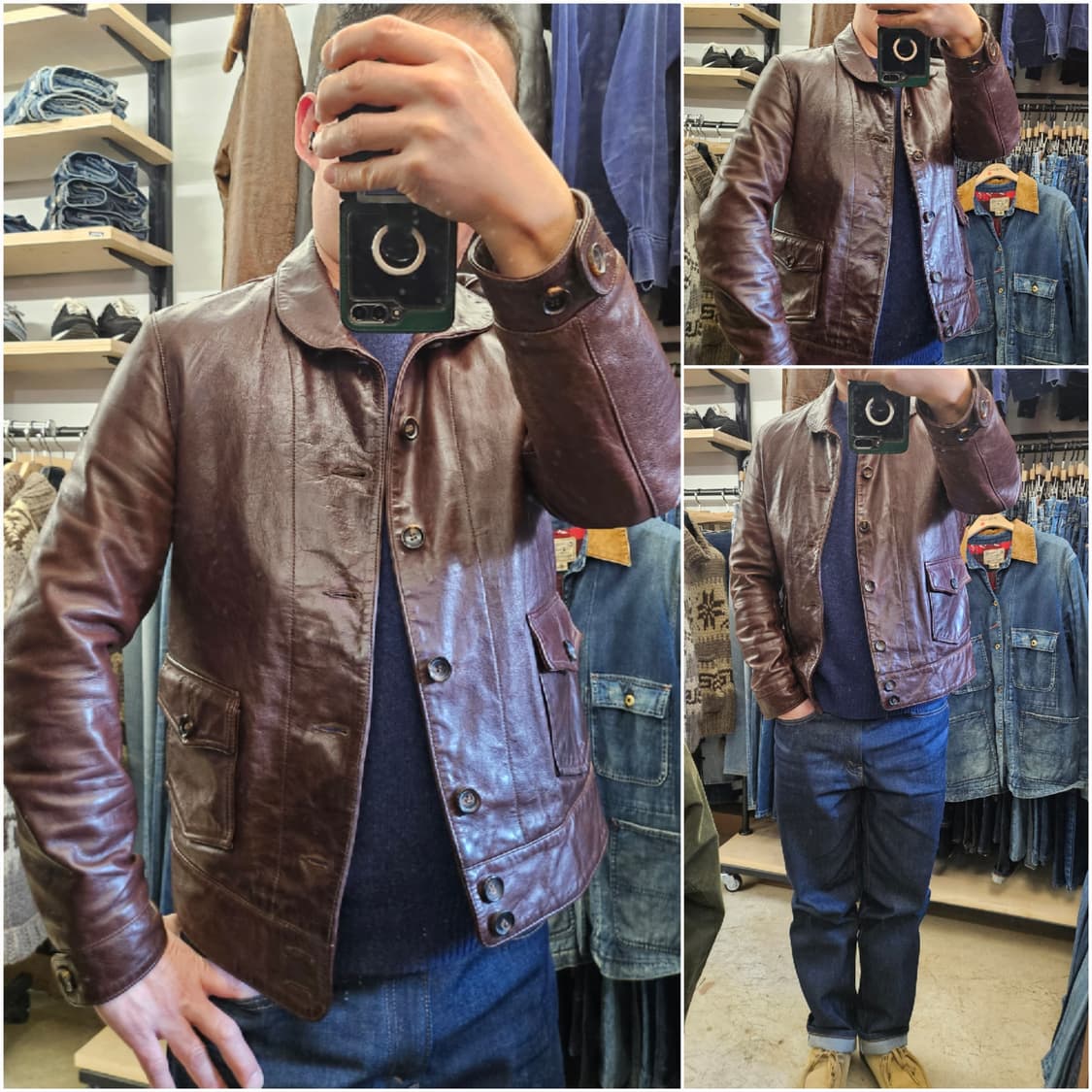 Lvc "Menlo Cossack" Leather Jacket 상품이미지2