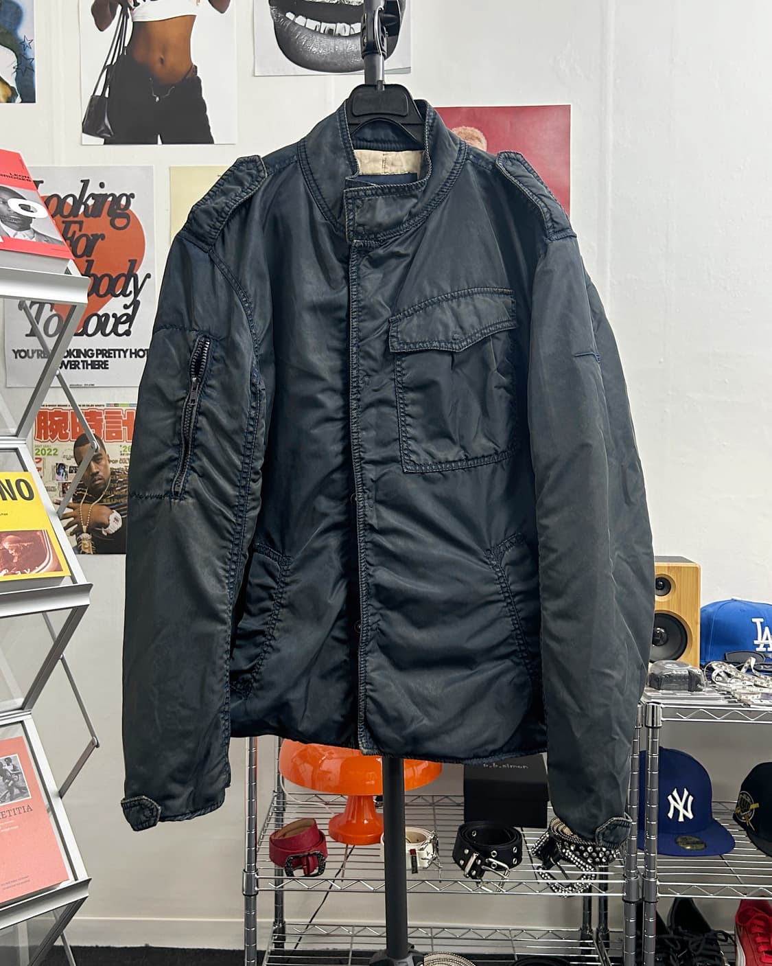 올드 빈티지 코튼 블루종 자켓  상품이미지1