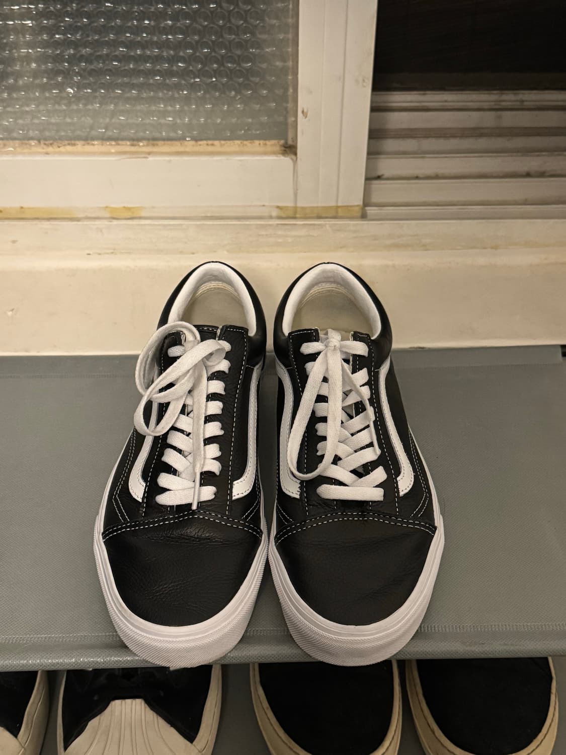 반스 올드스쿨 검흰 레더 (270mm) 상품이미지2