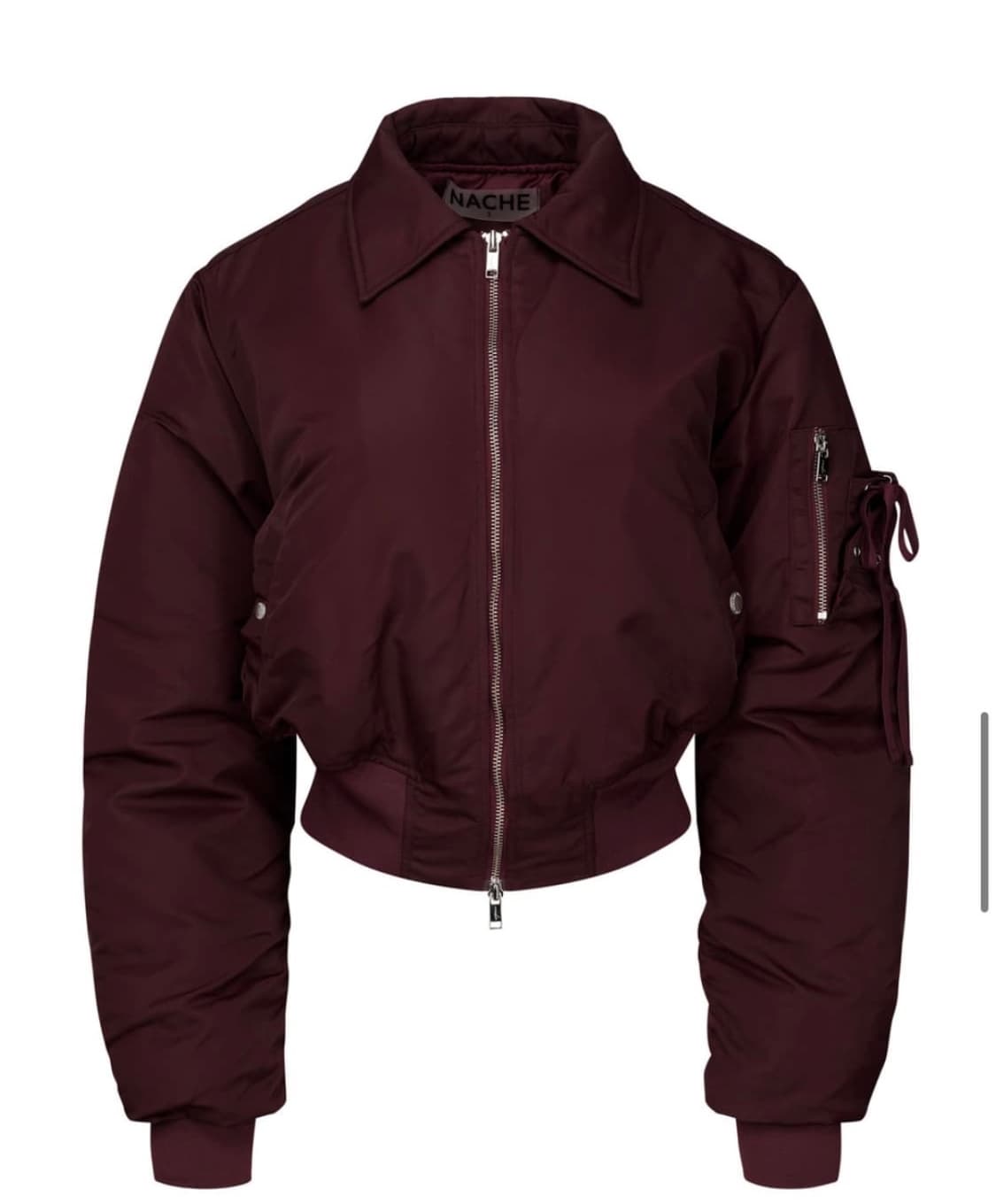 나체 봄버 자켓 버건디 판매 상품이미지1