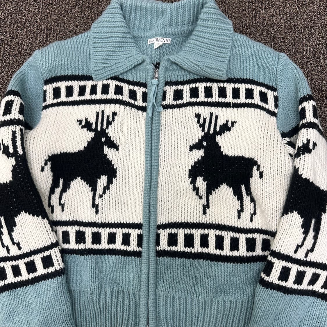 파르티멘토 노르딕 여성 니트 집업 FREE 상품이미지2