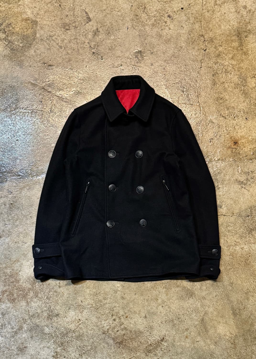 44-66 ) narifuri Pea Coat 상품이미지1