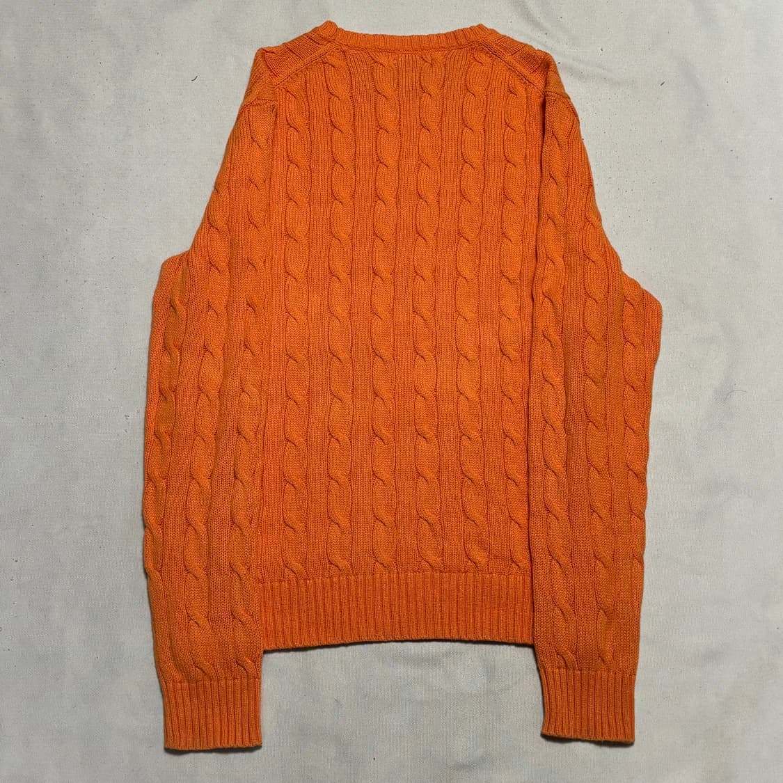 S 폴로랄프로렌 네이비 포니 오렌지 케이블 니트 상품이미지3