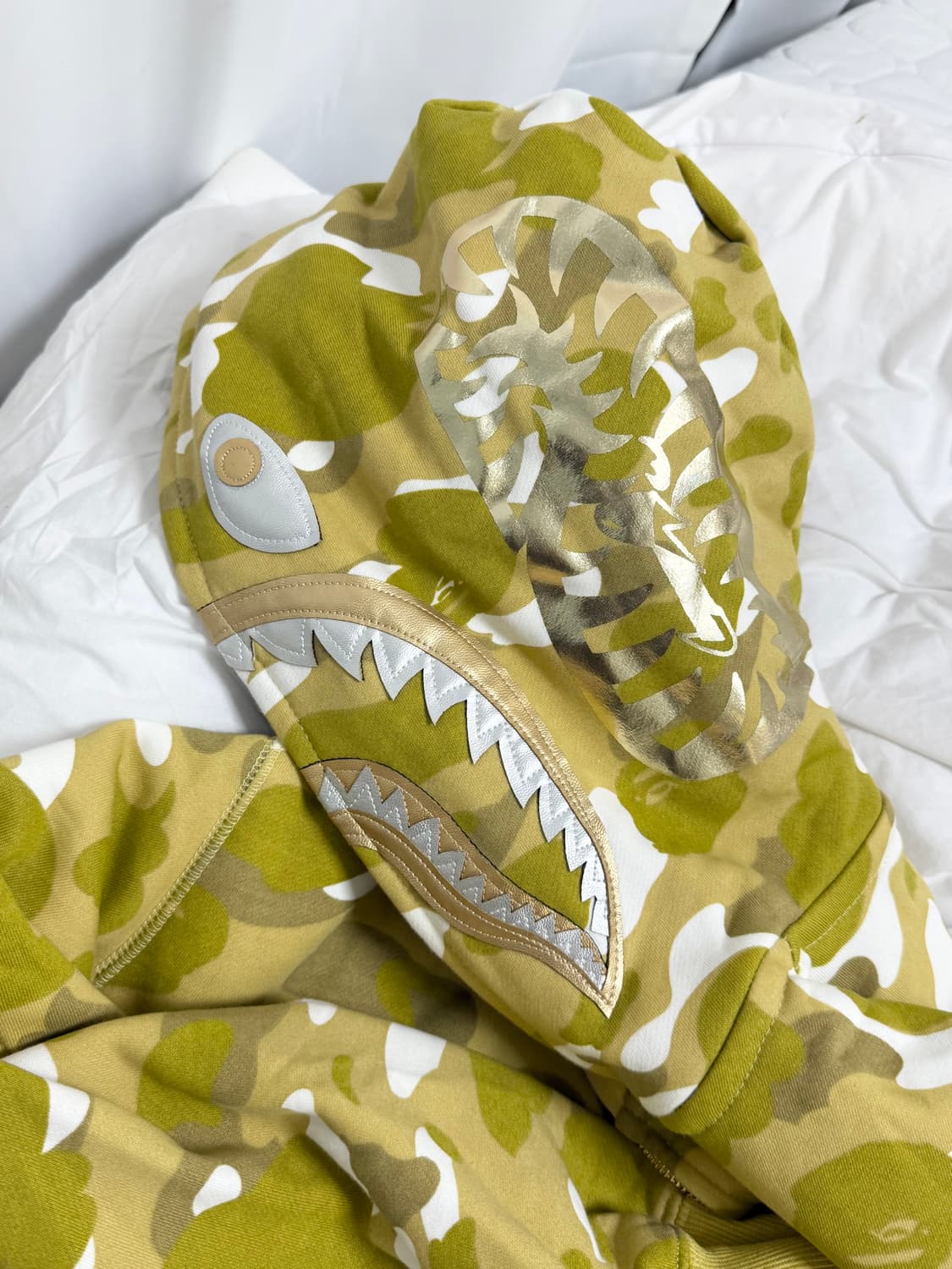 베이프 더블샤크후드 옐로우 황계 금장 상품이미지3