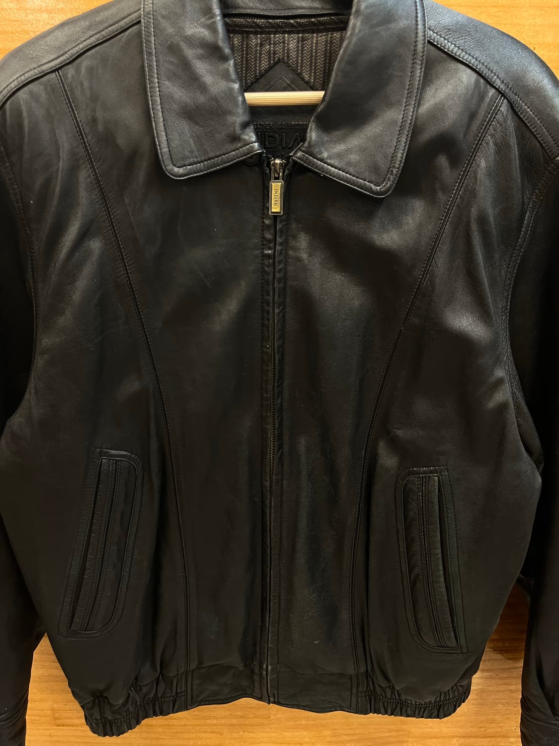 빈티지 양가죽 레더 가죽 자켓 블랙 100  #csz2773 상품이미지5