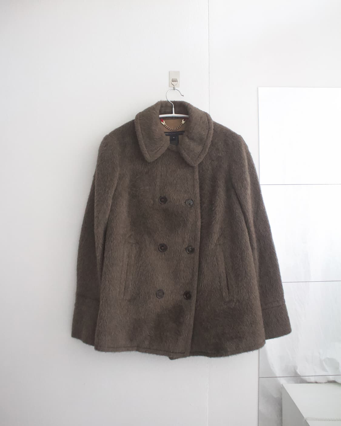hairy alpaca wool duffle coat 상품이미지1