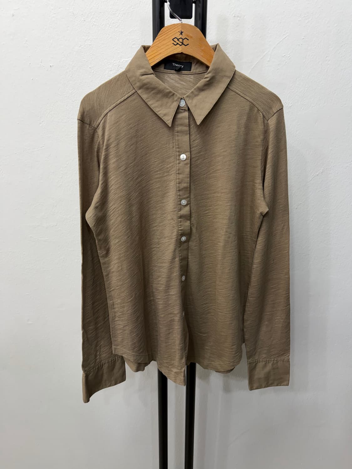 매장판정품) Theory 띠어리 브라운 셔츠 S 상품이미지1