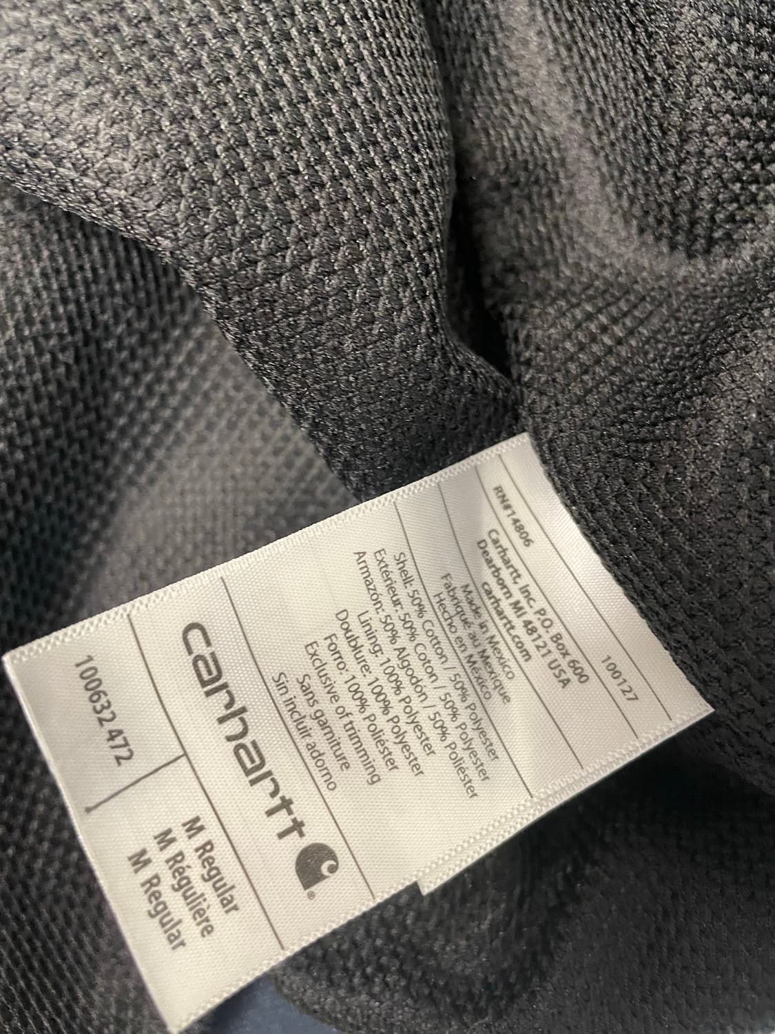 칼하트 써멀 후드집업 네이비 미디움 상품이미지4