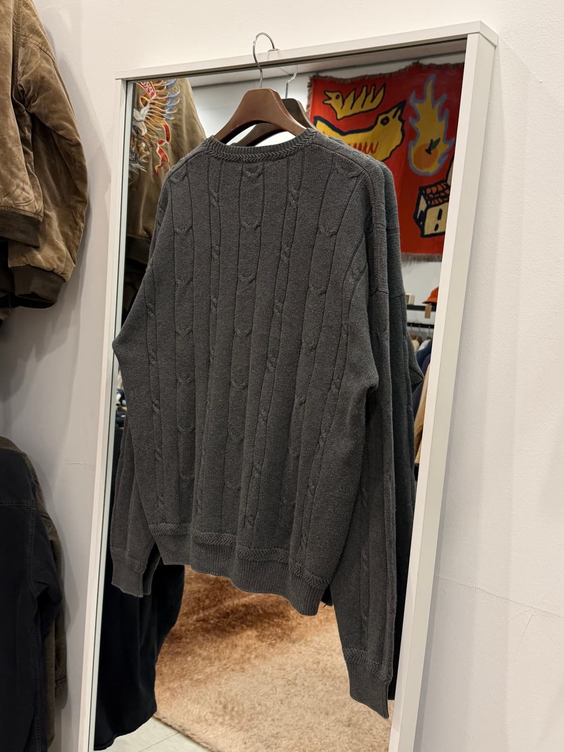 90s Nautica 노티카 케이블 크루넥 니트 상품이미지5