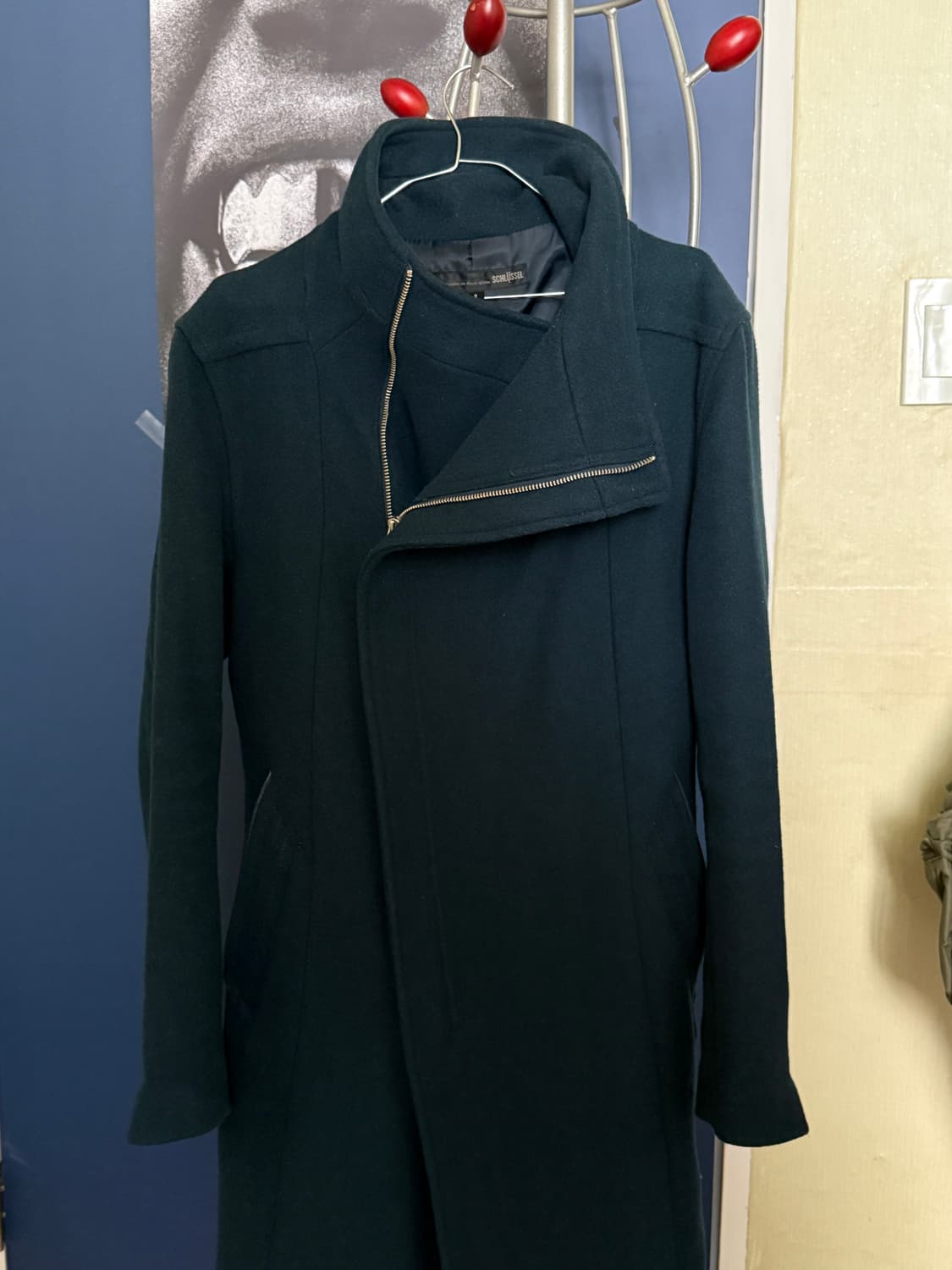 슈리셀 비대칭 하이넥 코트 상품이미지2