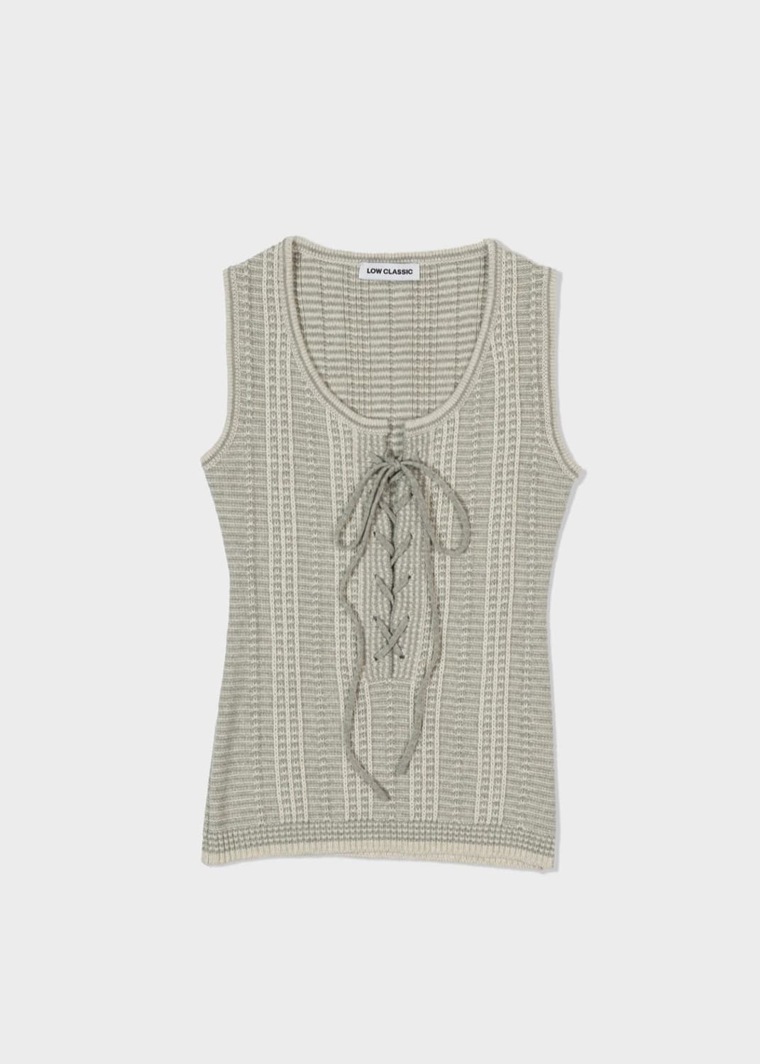 로우클래식 lace up knit vest 상품이미지1
